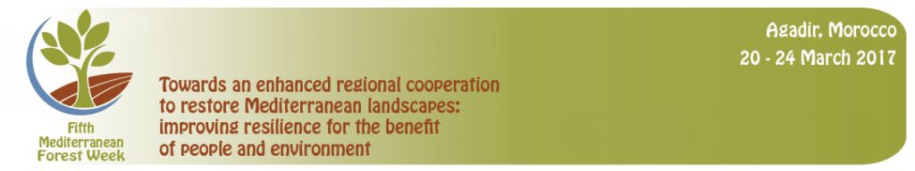 The  banner of the 5th Mediterannean Forest Week